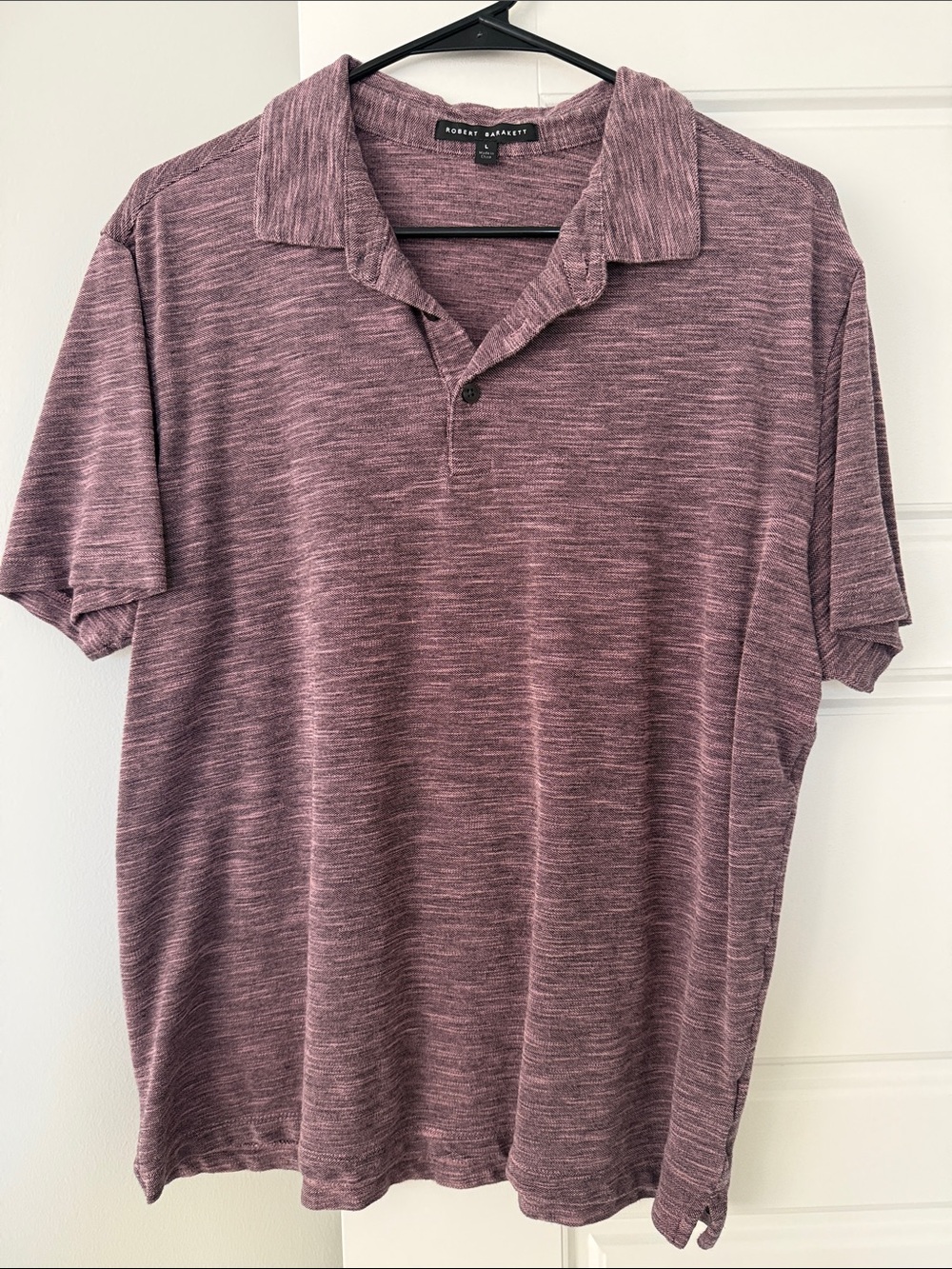 Robert Barakett Heathered Wine Polo Shirt
